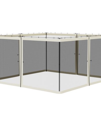 outsunny-13-x13-replacement-mesh-sidewall-netting-for-patio-gazebos-and-canopy-tents-with-zippers